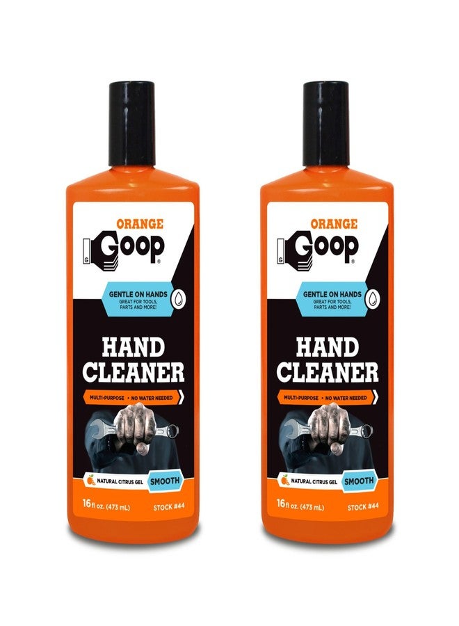 GOOP Orange Liquid Multi-Purpose Waterless Hand Cleaner - 16 oz Flip-Top Bottle (Pack of 2) - Image 1